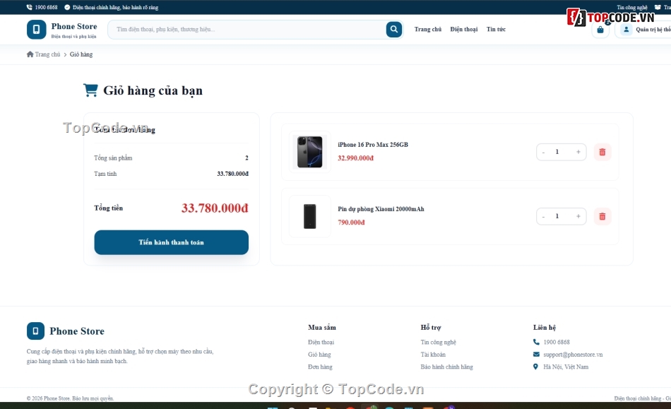 Website php,Web phụ kiện điện thoại,Web điện thoại